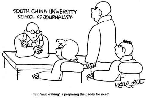 'Sir, muckraking is preparing the paddy for rice.'