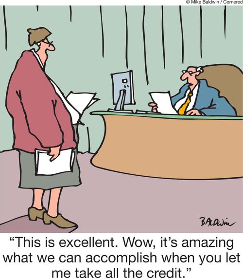 'This is excellent. Wow, it's amazing what we can accomplish when you let me take all the credit.'