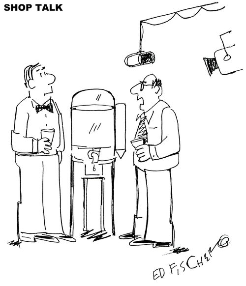 Water-cooler chat's not secret