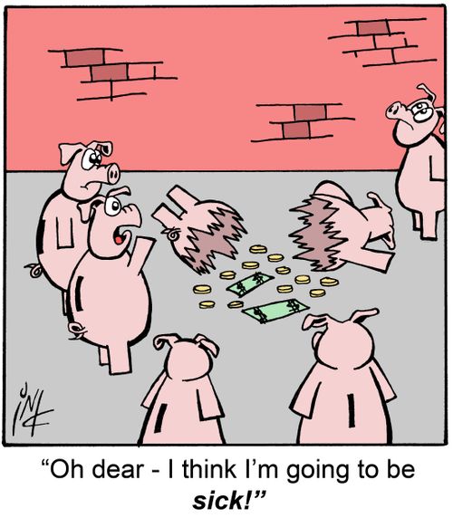 'Oh dear - I think I'm going to be sick!'