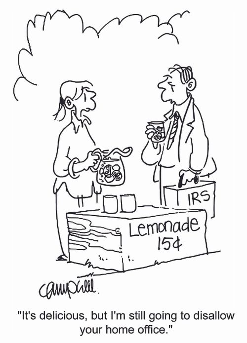'It's delicious, but I'm still going to disallow your home office.'