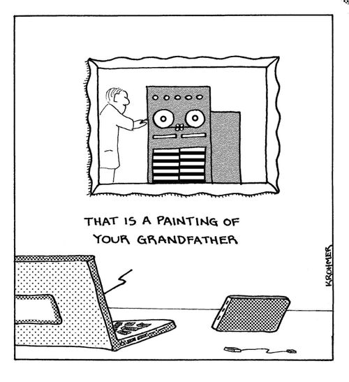 'This is a painting of your grandfather.'