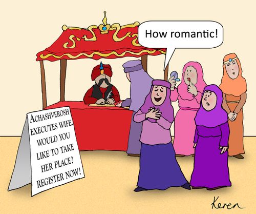 Achashverosh executes wife. Would you like to take her place? Register now!