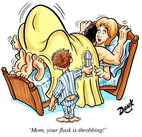 'Mom, your flask is throbbing!'