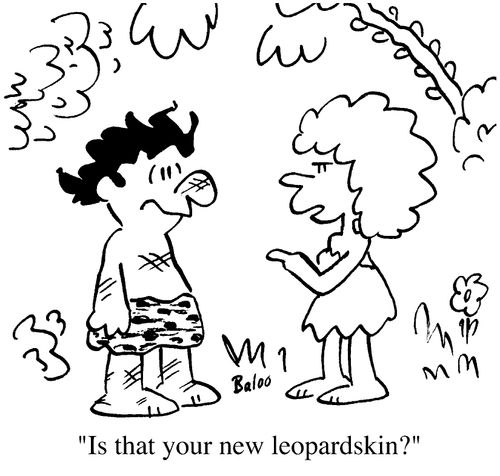 'Is that your new leopard skin'