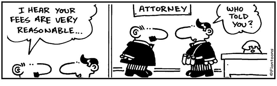 I hear your fees are very reasonable...