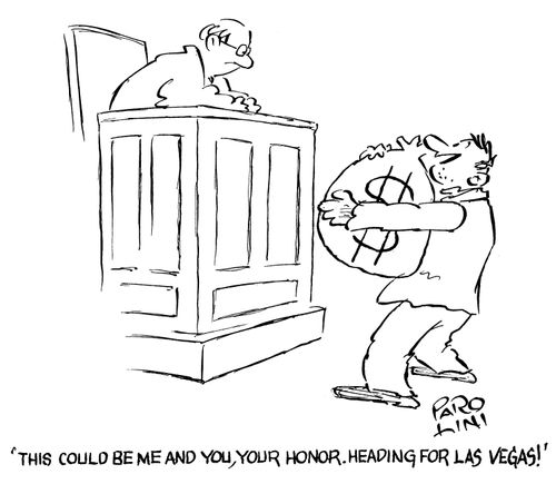 'This could be me and you, your honor. Heading for Las Vegas!'