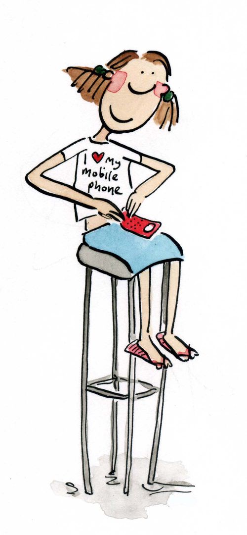 I love my mobile phone.