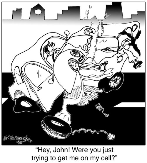'Hey, John! Were you just trying to get me on my cell?'