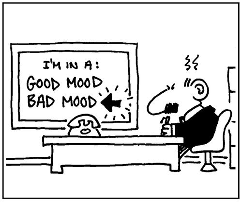'I'm in a good mood bad mood.'