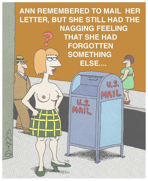 Ann remembered to mail her letter, but she had a nagging feeling she'd forgotten something else....