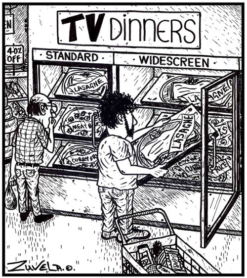 TV dinners: Standard Widescreen