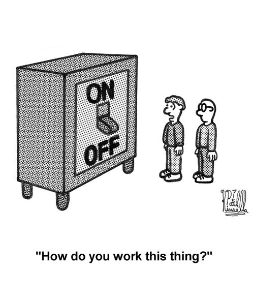 'How do you work this thing?'
