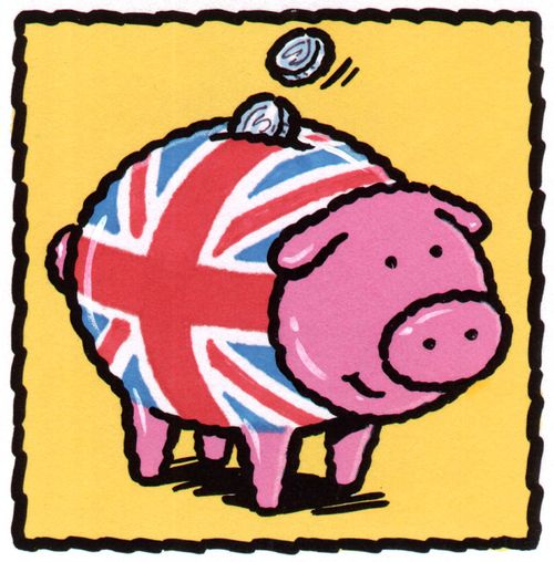 Piggy bank #6: Union Jack.