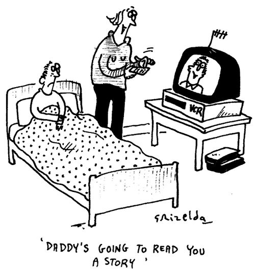 "Daddy's going to read you a story."