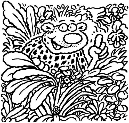 Cheetah in a jungle.