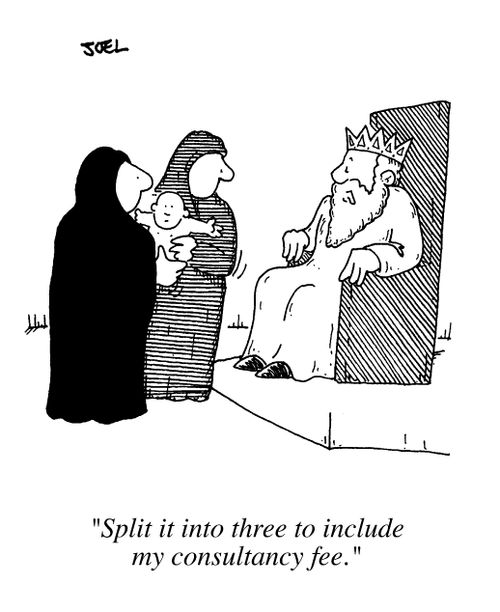 "Split it into three to include my consultancy fee"