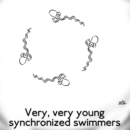 Very, very young synchronized swimmers.