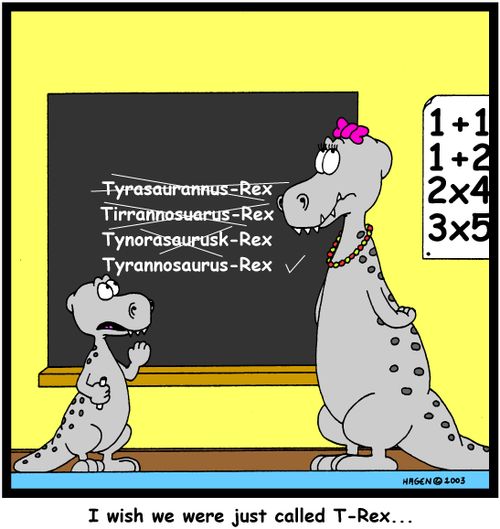 "I wish we were just called T-Rex..."