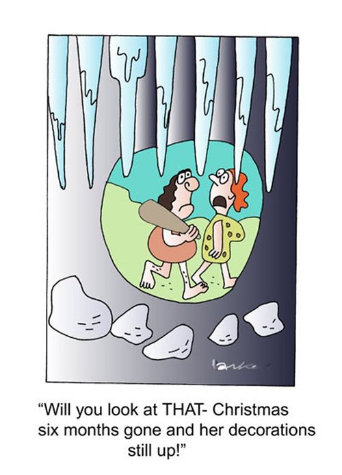 'Will you look at THAT-Christmas six months gone and her decorations still up!'