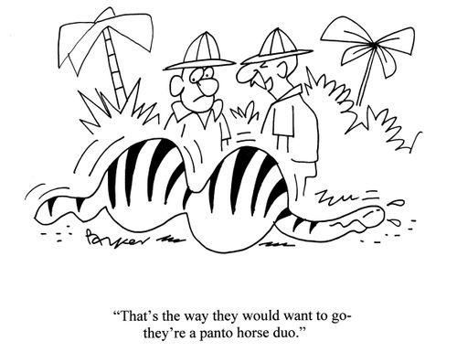 'That's the way they would want to go -they're a panto horse duo.'