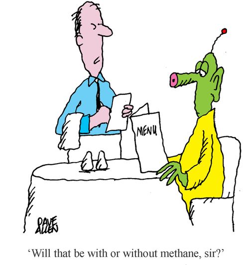 'WIll that be with or without methane, sir?'