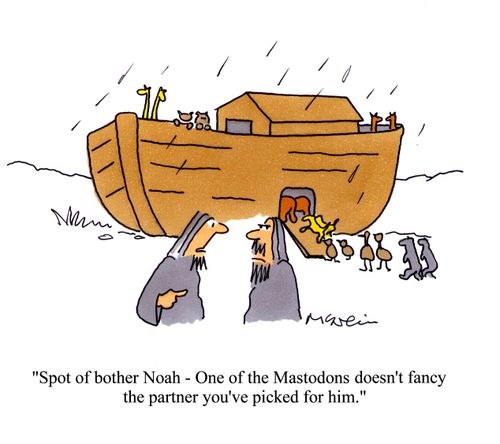 'Spot of bother Noah - one of the Mastodons doesn't fancy the partner you've picked for him.'