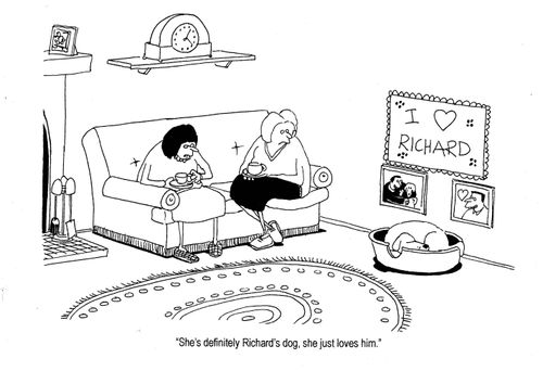 'She's definitely Richard's dog, she just loves him.'