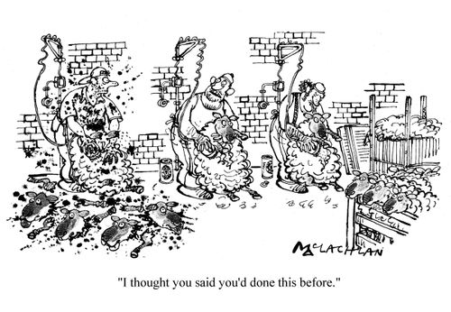 'I thought you said you'd done this before.'