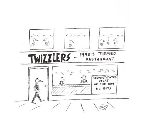 1990's themed restaurant - 'Twizzlers'.