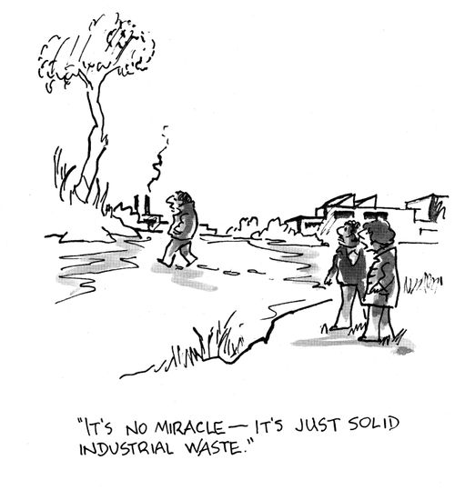 It's no miracle - it's just solid industrial waste.