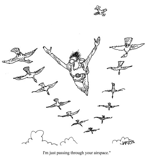 'I'm just passing through your airspace.'