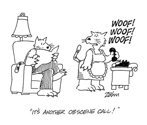 'It's another obscene call!'