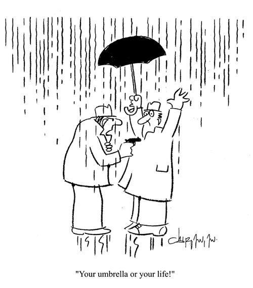 'Your umbrella or your life!'