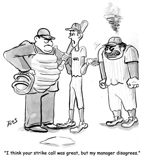 'I think your strike call was great, but my manager disagrees.'