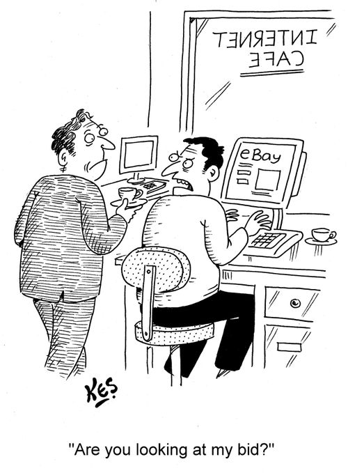 'Are you looking at my bid?'