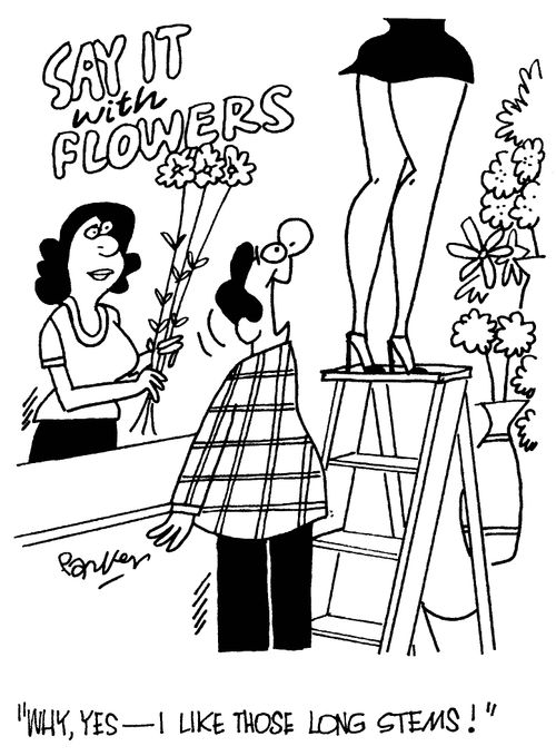 Why,yes -I like those long stems!'