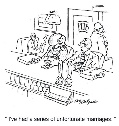 'I've had a series of unfortunate marriages.'