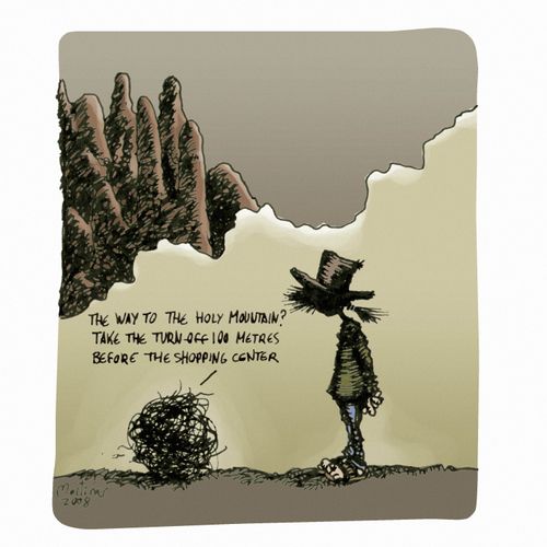 The way to the holy mountain