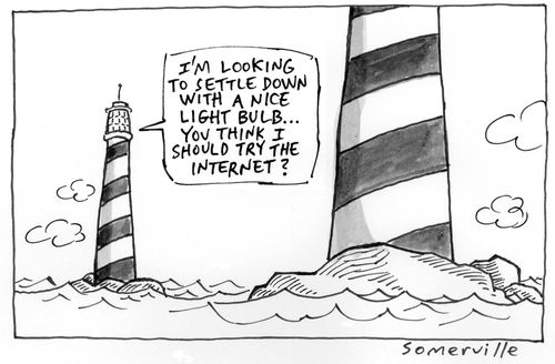 I'm looking to settle down with a nice light bulb, should I try the internet.