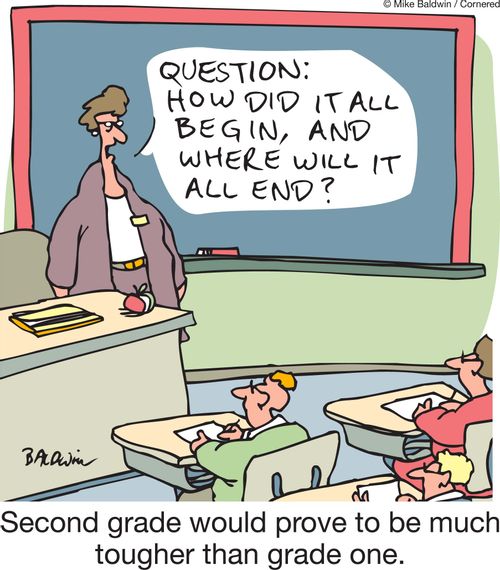 Second grade would prove to be much tougher than grade one.