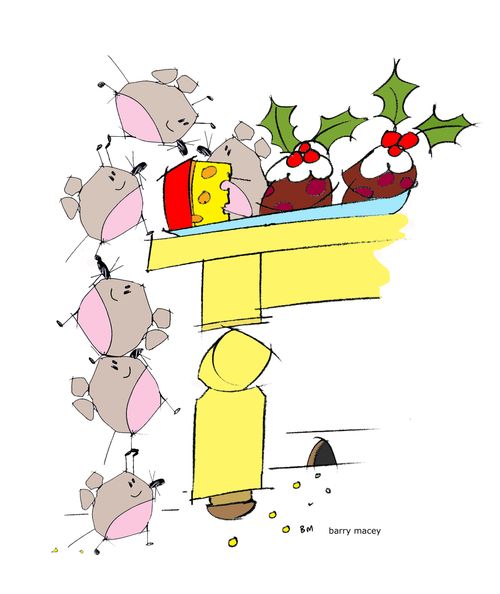 Hungry Christmas Mice