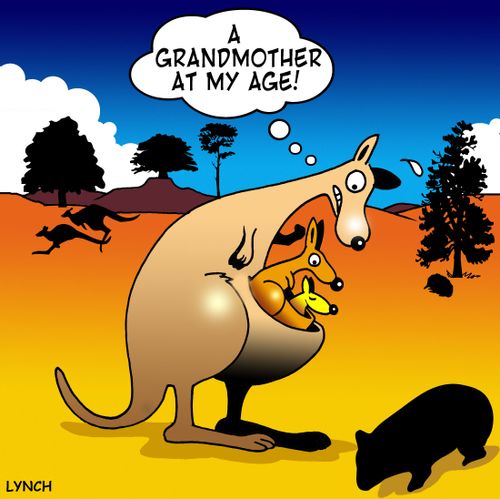 A grandmother at my age!
