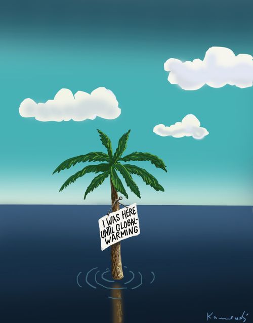 'I was here until global warming.'