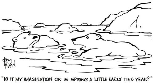 'Is it my imagination or is spring a little early this year?'