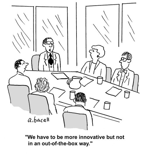 'We have to be more innovative but not in an out-of-the-box way.'