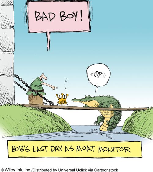 Bob's last days as moat monitor.