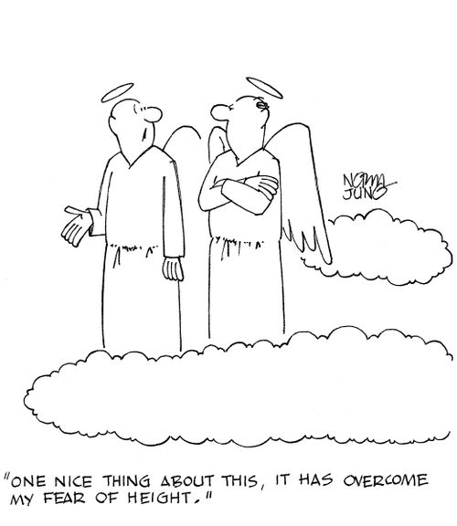 'One nice thing about this, it has overcome my fear of height.'