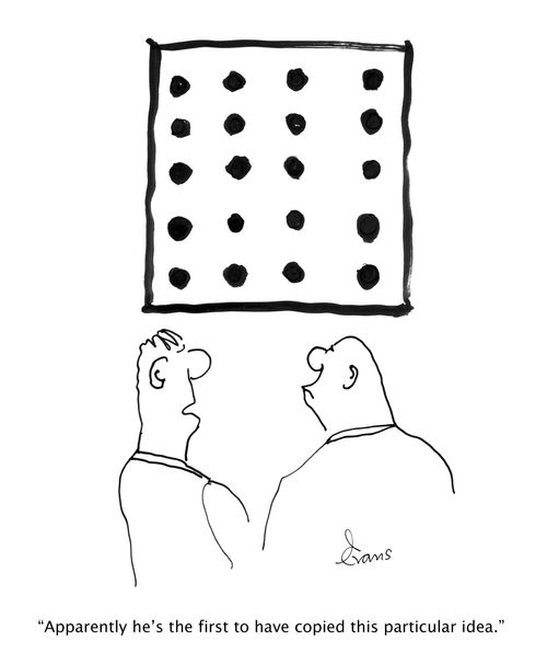 'Apparently he's the first to have copied this particular idea.'