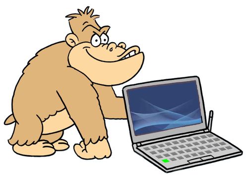 Gorilla laptop.